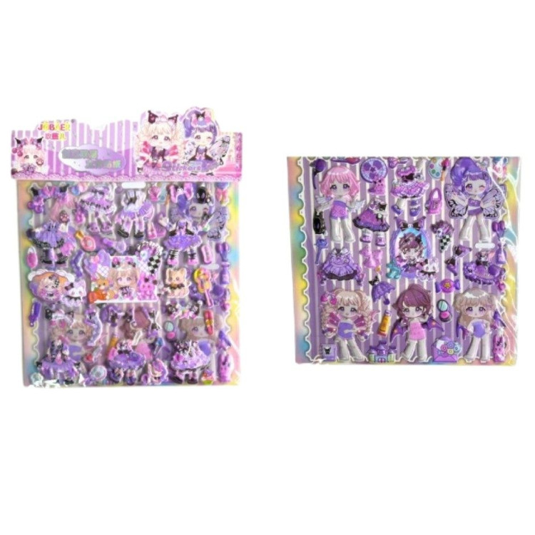 VAGON C-1606 KIYAFET GİYDİRMELİ STİCKER 10'Lİ