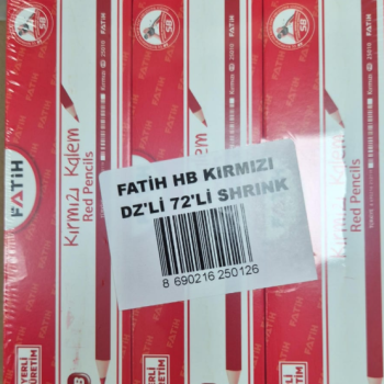 FATİH HB KIRMIZI KALEM 72Lİ SHRİNK FATİH HB KIRMIZI KALEM 72Lİ SHRİNK