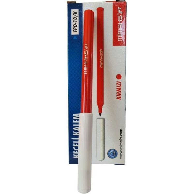 MİMAKS FPO-10M OFİS KEÇELİ KALEM KIRMIZI 10LU