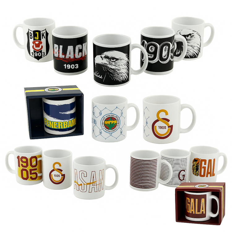 TARAFTAR SERAMİK KUPA BARDAK FB/BJK/GS