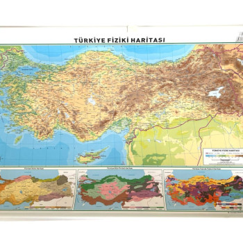 ODAK TÜRKİYE HARİTASI FİZİKİ-SİYASİ 50X70 5'li ODAK TÜRKİYE HARİTASI FİZİKİ-SİYASİ 50X70 5'li