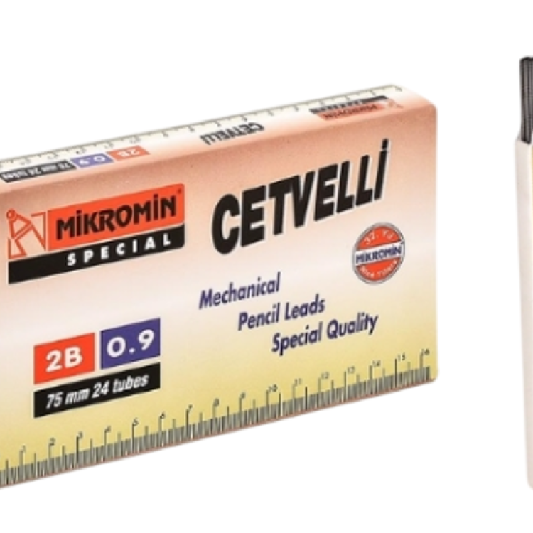 Mikro M-750 Cetvelli 2B 12Lİ Tüp Kalem Ucu 75 mm 0.9 (24 Tüp)