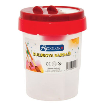 FLYCOLOR 7667 SULU BOYA FIRÇA KUTUSU BARDAĞI 24LÜ KUTUSU