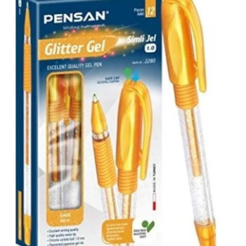 PENSAN 2800 JELY 1.0 SİMLİ JEL KALEM 12Lİ -GOLD PENSAN 2800 JELY 1.0 SİMLİ JEL KALEM 12Lİ -GOLD