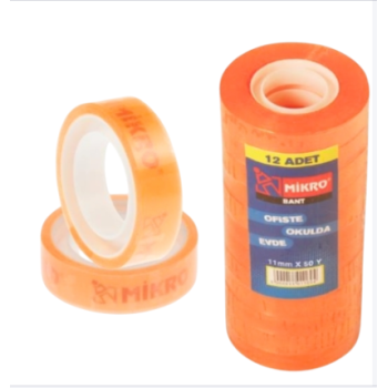 MİKRO PARA BANT 11MMX50Y 12Lİ MİKRO PARA BANT 11MMX50Y 12Lİ