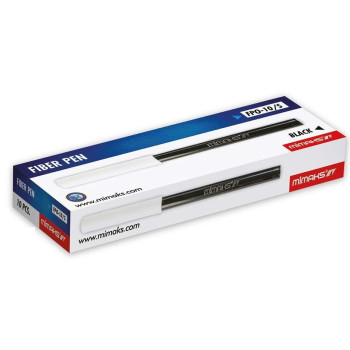 MİMAKS FPO-10M OFİS KEÇELİ KALEM SİYAH 10LU