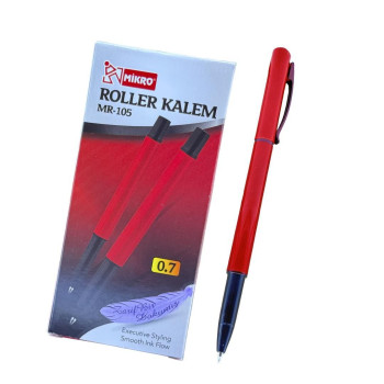 MİKRO MR-105 ROLLER KALEM KIRMIZI 0.7MM 12'Lİ -imza MİKRO MR-105 ROLLER KALEM KIRMIZI 0.7MM 12'Lİ -imza