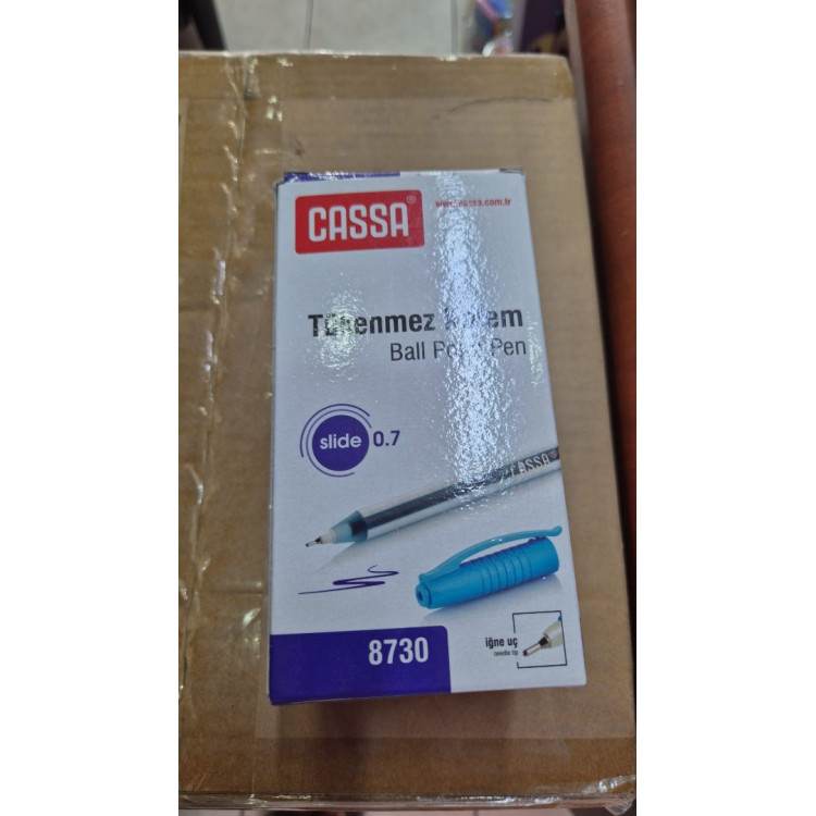 CASSA 8730 TÜKENMEZ KALEM 0,7 MAVİ 50Lİ