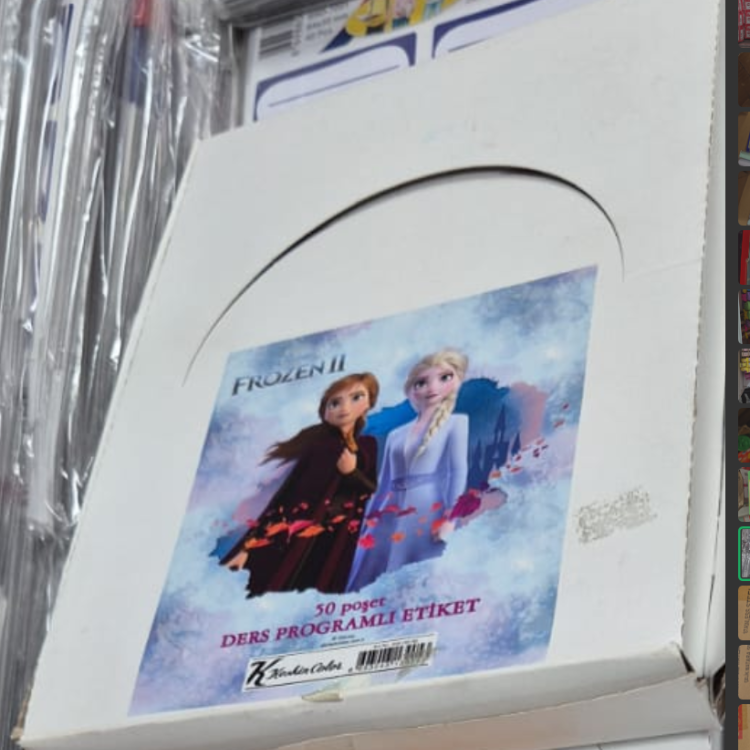 KESKİN FROZEN II DERS PROG. ETİKET 3LÜ PK:50Lİ *400 ^
