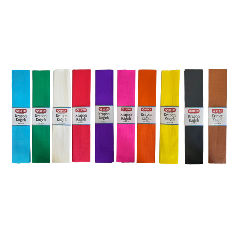 KRAPON KAĞIDI 10 LU TEK RENK (renk seçiniz) D06 *23nisan