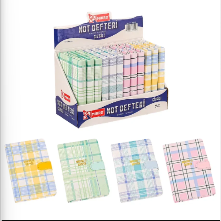 MİKRO MG-03 ÇİZGİLİ NOT DEFTERİ 13X19CM 112YP 12Lİ MİKRO MG-03 ÇİZGİLİ NOT DEFTERİ 13X19CM 112YP 12Lİ