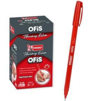 MİKRO M-40 OFİS TÜKENMEZ KALEM 50Lİ KIRMIZI MİKRO M-40 OFİS TÜKENMEZ KALEM 50Lİ KIRMIZI