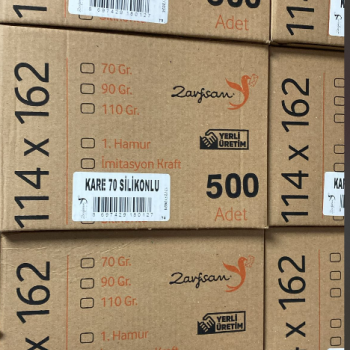 Zarfsan 114x162 Kare Mektup Zarfı 70gr. Silikonlu 500'lü #2 Zarfsan 114x162 Kare Mektup Zarfı 70gr. Silikonlu 500'lü #2