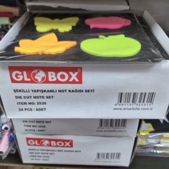 GLOBOX 2530 ŞEKİLLİ YAPIŞKANLI NOTLUK POST-İT 4LÜ ETİKET (BOX12) GLOBOX 2530 ŞEKİLLİ YAPIŞKANLI NOTLUK POST-İT 4LÜ ETİKET (BOX12)