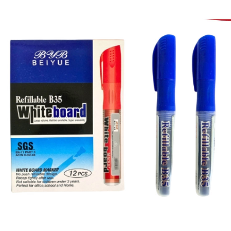 B35-M BYB TAHTAKALEMİ KARTUŞLU MAVİ 12Lİ