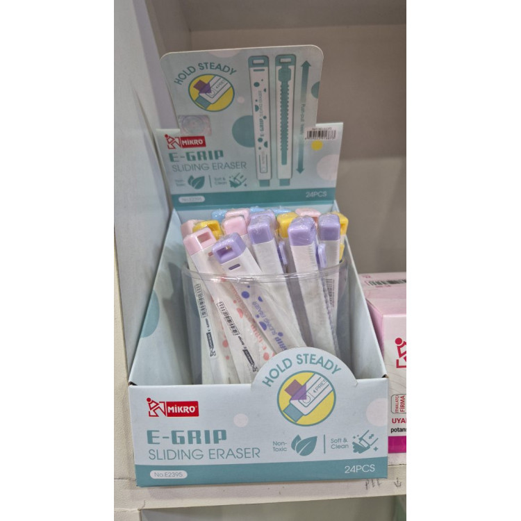 MİKRO E2395 E-GRİP PVC SİLGİ 24LÜ MİKRO E2395 E-GRİP PVC SİLGİ 24LÜ