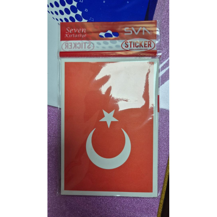 SVN 13*18 BAYRAK KARTPOSTAL ÇIKARTMA 10'LU STİCKER