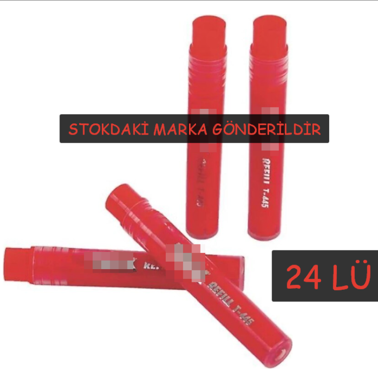TAHTAKALEMİ KARTUŞU REFİL KIRMIZI (BOX24)