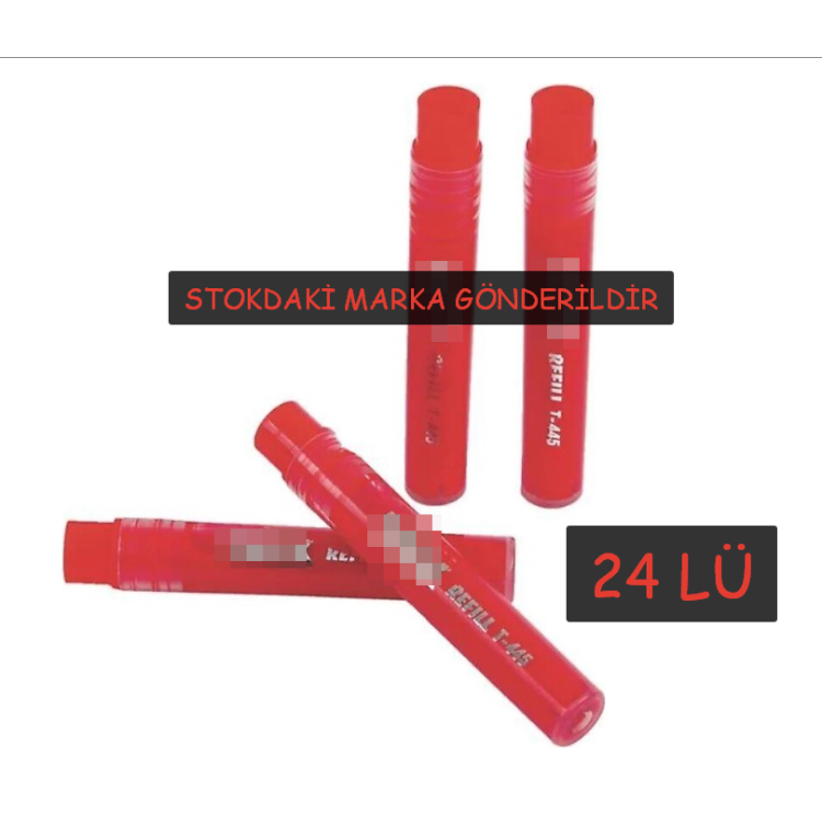 TAHTAKALEMİ KARTUŞU REFİL KIRMIZI (BOX24)