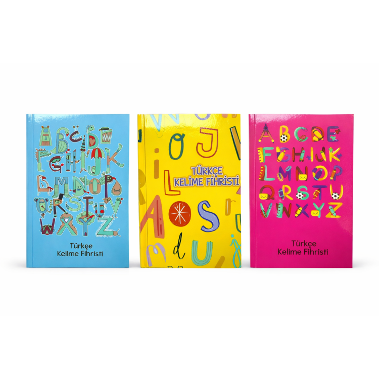 SİNGLE COLOR TÜRKÇE KELİME DEFTERİ 14x20 KAPAKLI 4LÜ (BOX12)