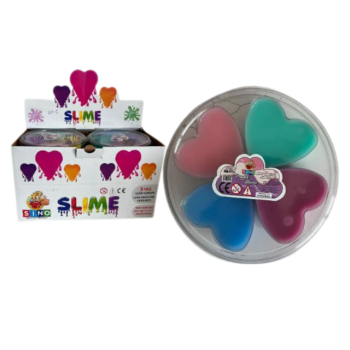 SİNO SLM-0074 4 RENK KALPLİ PASTEL SLİME 200GR (BOX12) SİNO SLM-0074 4 RENK KALPLİ PASTEL SLİME 200GR (BOX12)