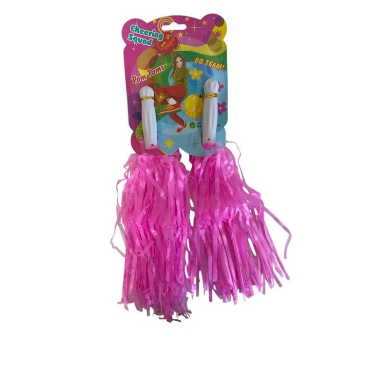 23 NİSAN GÖSTERİ AMİGO PONPON EKO 2Lİ -PEMBE- METALİZE (12ÇİFT) *23nisan