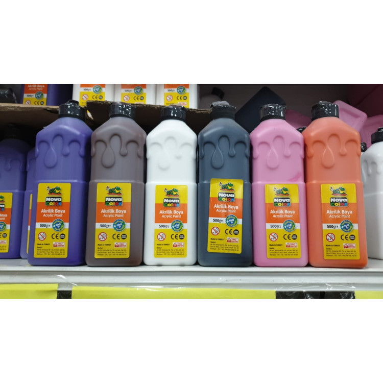 NOVACOLOR AKRİLİK BOYA 500GR MOR