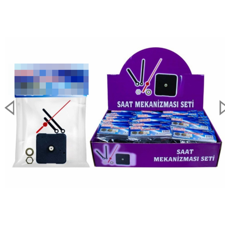 Saat Motoru Makinası Mekanizması Pilli 30lu
