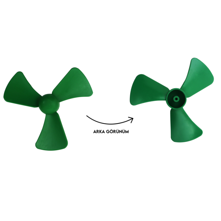 Renkli Pervane 7,5cm Deney