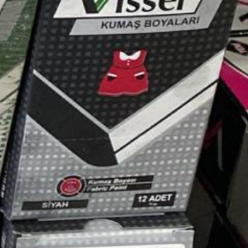 Toz Kumaş Boyası 12gr (BOX12) SİYAH Toz Kumaş Boyası 12gr (BOX12) SİYAH