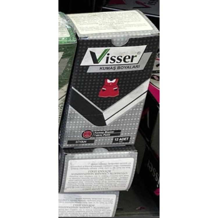 Toz Kumaş Boyası 12gr (BOX12) SİYAH