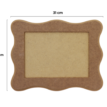 Resim Çerçevesi (Büyük Boy) Boyanabilir 31x25cm OBJE Resim Çerçevesi (Büyük Boy) Boyanabilir 31x25cm OBJE