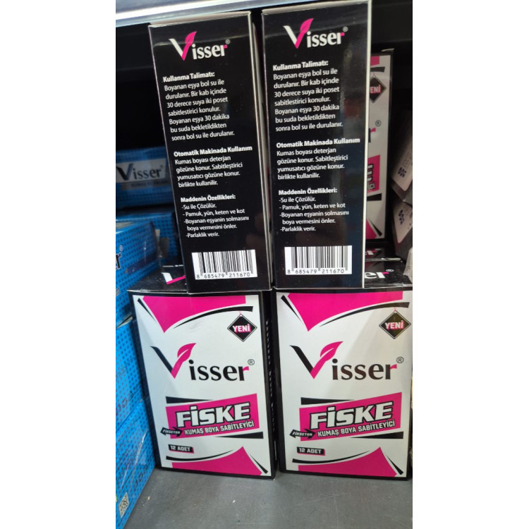 Fiske Kumaş Boyası Sabitleyici 12'li Paket Fiske Kumaş Boyası Sabitleyici 12'li Paket