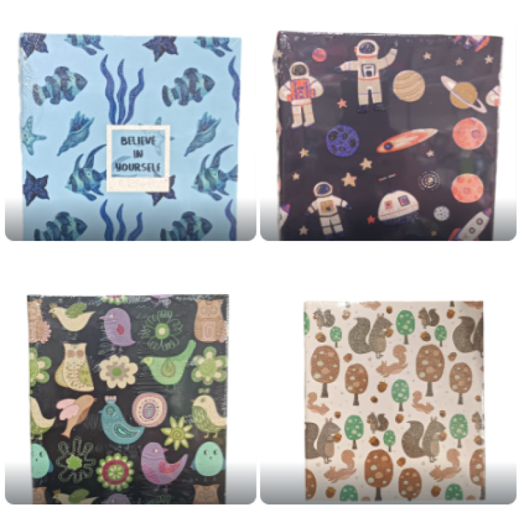 BYCAPPİ 17*19,6 CM ÇİZGİLİ 160SY SERT KAPAK NOT DEFTERİ