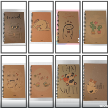 BYCAPPİ 13*21 KRAFT SPİRALLİ 160SY ÇİZGİLİ SERT KAPAK NOT DEFTERİ