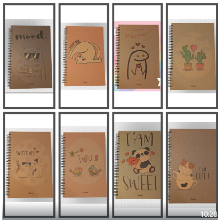 BYCAPPİ 13*21 KRAFT SPİRALLİ 160SY ÇİZGİLİ SERT KAPAK NOT DEFTERİ