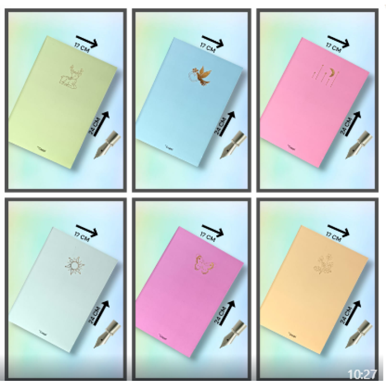 BY CAPPİ 17*24CM PASTEL RENKLER ÇİZGİLİ 160SY SERT KAPAK NOT DEFTERİ BY CAPPİ 17*24CM PASTEL RENKLER ÇİZGİLİ 160SY SERT KAPAK NOT DEFTERİ