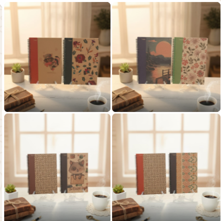 BYCAPPİ 17*24 KRAFT SPİRALLİ ÇİZGİLİ 160SY SERT KAPAK NOT DEFTERİ BYCAPPİ 17*24 KRAFT SPİRALLİ ÇİZGİLİ 160SY SERT KAPAK NOT DEFTERİ