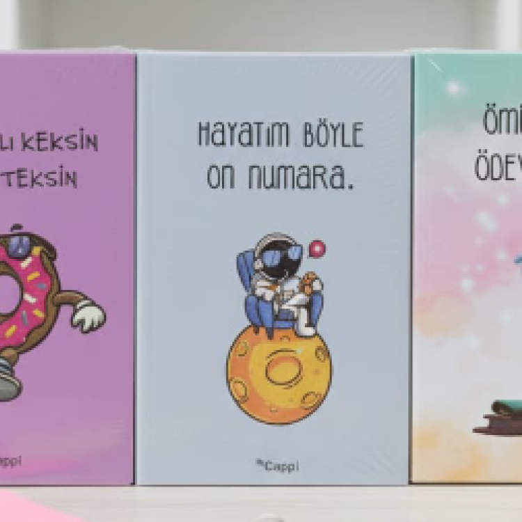 BYCAPPİ 14*21 SÖZLÜ 160SY ÇİZGİLİ SERT KAPAK NOT DEFTERİ 12 MODEL