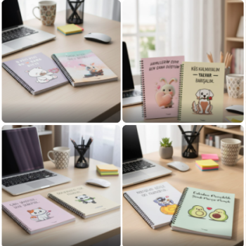 BYCAPPİ 17*24 SÖZLÜ SPİRALLİ ÇİZGİLİ 160SY SERT KAPAK NOT DEFTERİ