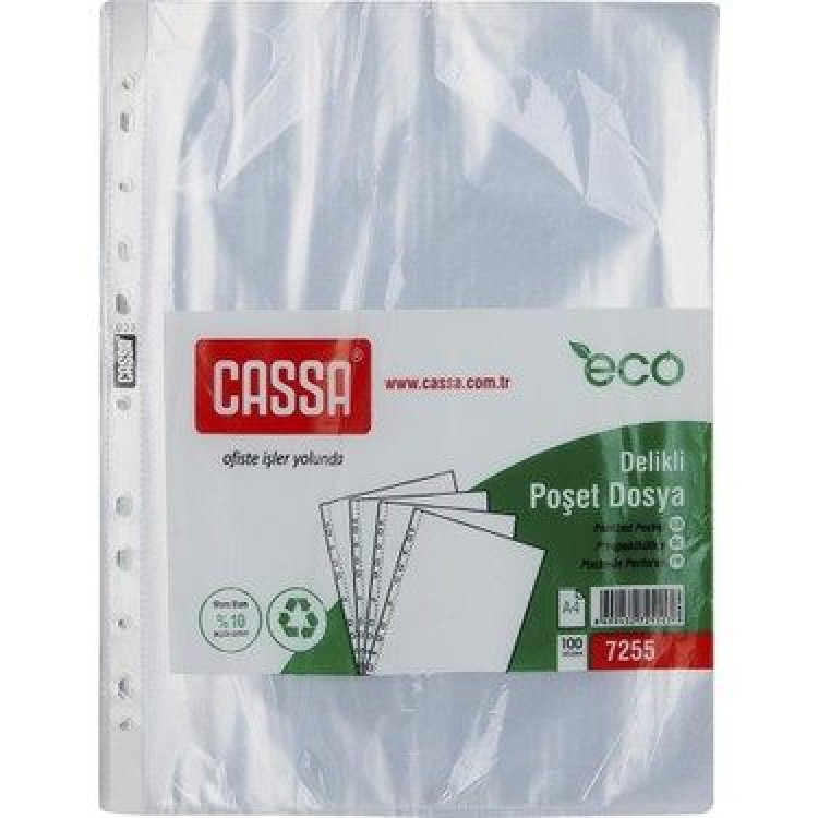 Cassa Poşet Dosya Eco 30 Mikron 100'Lü Paket