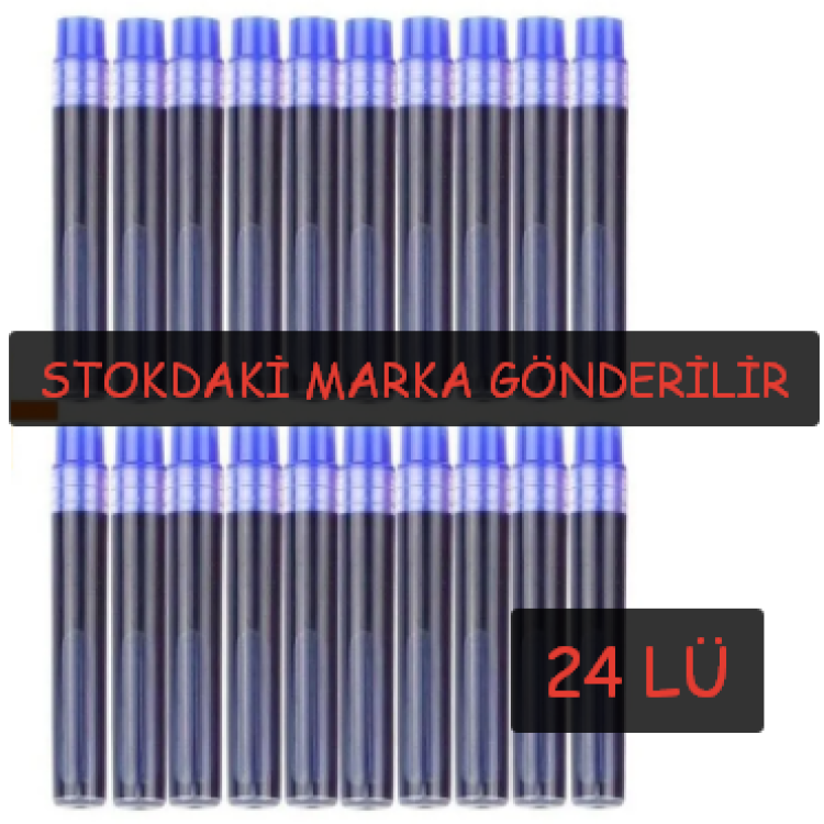 TAHTAKALEMİ KARTUŞU REFİL MAVİ (BOX24)