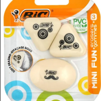 BIC SİLGİ MİNİ FUN 3 LÜ KARTELA *25