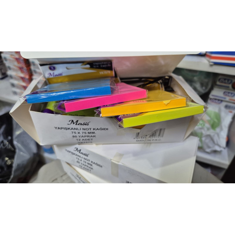 MASİS YAPIŞKANLI NOT KAĞIDI 75X75