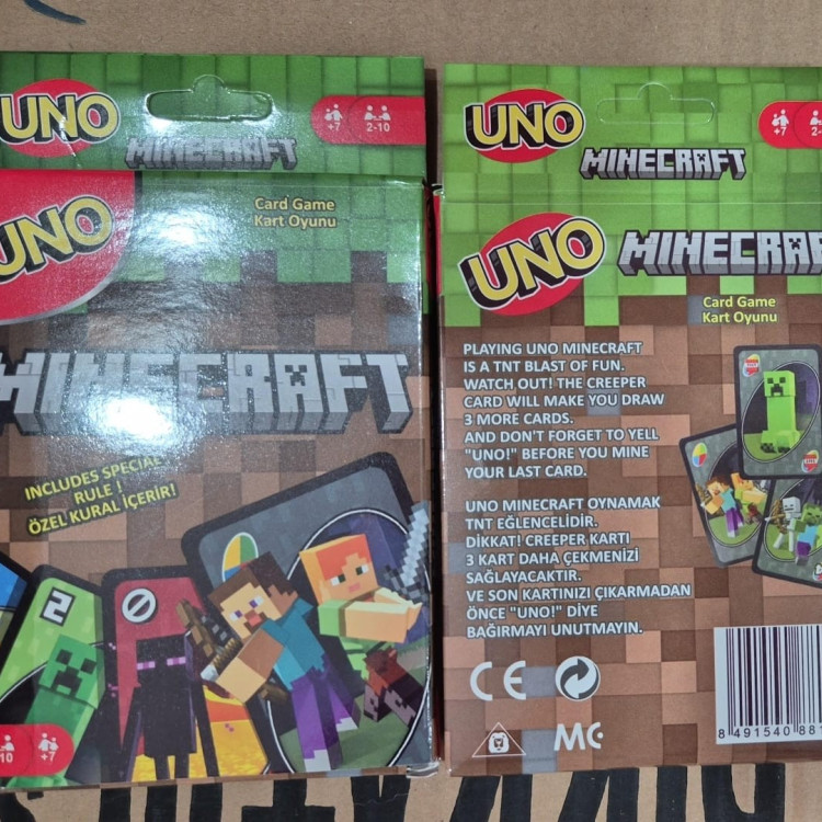 UNO OYUN KARTI MİNERAFT