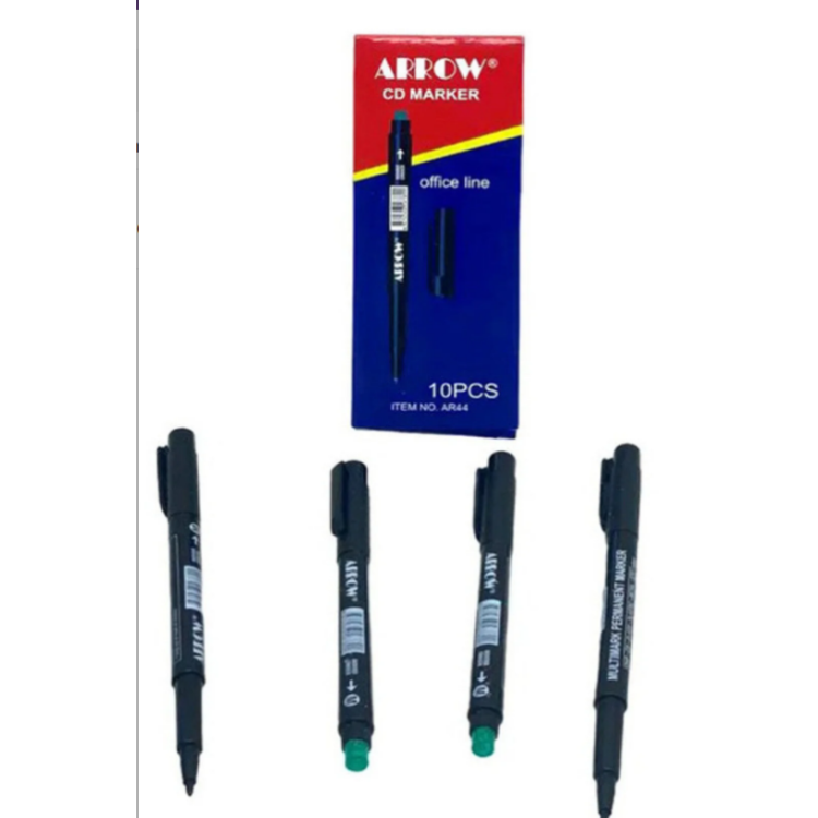 ARROW ASETAT KALEMİ SİYAH/M 12Lİ
