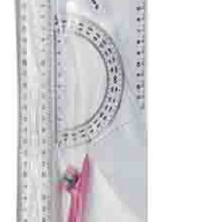 ARK 025-9C ÇİZİM SETİ PERGELLİ 4 PARÇA 30CM CETVELLİ 12Lİ