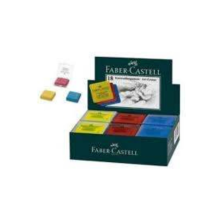 FABER CASTELL HAMUR SİLGİ RENKLİ 18Lİ
