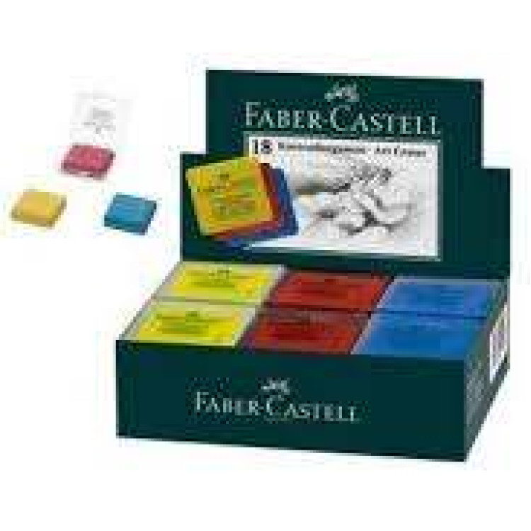 FABER CASTELL HAMUR SİLGİ RENKLİ 18Lİ
