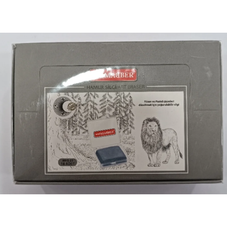MABBER MHS-23 HAMUR SİLGİ GRİ 18Lİ